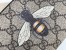 Gucci Zip Around Wallet In Bee Print GG Supreme Canvas