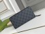 Gucci Zip Around Wallet In Black Kingsnake Print GG Supreme