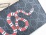 Gucci Zip Around Wallet In Black Kingsnake Print GG Supreme