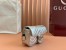 Gucci GG Marmont Super Mini Bag in Silver Metallic Leather
