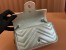 Gucci GG Marmont Super Mini Bag in Silver Metallic Leather