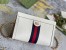 Gucci Ophidia Small Chain Shoulder Bag in White Leather