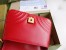 Gucci GG Marmont Mini Top Handle Bag in Red Chevron Calfskin
