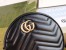 Gucci GG Marmont Mini Round Bag in Black Chevron Calfskin