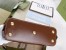 Gucci Horsebit 1955 Small Top Handle Bag in GG Canvas with Brown Leather