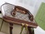 Gucci Horsebit 1955 Small Top Handle Bag in GG Canvas with Brown Leather