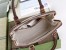 Gucci Horsebit 1955 Small Top Handle Bag in GG Canvas with Brown Leather