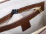 Gucci Horsebit 1955 Small Top Handle Bag in GG Canvas with Brown Leather