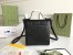 Gucci Messengers Bag in Black GG Embossed Leather