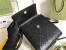 Gucci Messengers Bag in Black GG Embossed Leather