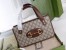 Gucci Horsebit 1955 Small Top Handle Bag in Beige GG Canvas