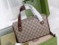 Gucci Horsebit 1955 Small Top Handle Bag in Beige GG Canvas