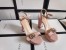 Gucci Marmont Platform Sandals 115mm in Pink Leather