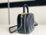 Gucci Blondie Mini Top Handle Bag in Navy Blue Leather