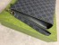 Gucci Portfolio Pouch in Black Supreme Canvas with Grey Leather