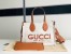 Gucci Mini Reversible Tote Bag in Canvas with Brown Gucci Print