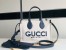 Gucci Mini Reversible Tote Bag in Canvas with Blue Gucci Print