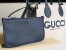 Gucci Mini Reversible Tote Bag in Canvas with Blue Gucci Print