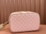 Gucci Ophidia Medium Travel Bag in Dusty Pink GG Supreme Canvas