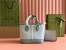 Gucci Ophidia Mini Tote Bag in Dusty Blue GG Supreme Canvas