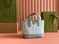 Gucci Ophidia Mini Tote Bag in Dusty Blue GG Supreme Canvas