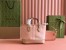 Gucci Ophidia Mini Tote Bag in Dusty Pink GG Supreme Canvas
