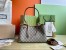 Gucci GG Emblem Small Tote Bag in Beige GG Canvas