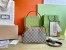 Gucci GG Emblem Small Shoulder Bag in Beige GG Canvas