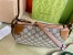 Gucci GG Emblem Small Shoulder Bag in Beige GG Canvas