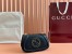 Gucci Blondie Mini Shoulder Bag with Enamel G in Black Leather