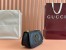 Gucci Blondie Mini Shoulder Bag with Enamel G in Black Leather