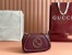 Gucci Blondie Mini Shoulder Bag with Enamel G in Red Leather