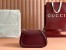 Gucci Blondie Mini Shoulder Bag with Enamel G in Red Leather