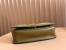 Gucci Blondie Small Shoulder Bag with Enamel G in Brown Suede Leather