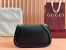Gucci Blondie Small Shoulder Bag with Enamel G in Black Leather