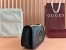 Gucci Blondie Small Shoulder Bag with Enamel G in Black Leather