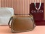 Gucci New Blondie Medium Top Handle Bag in Brown Leather