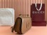 Gucci New Blondie Medium Top Handle Bag in Brown Leather