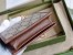 Gucci Horsebit 1955 Card Case Wallet in GG Supreme with Brown Leaher