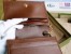 Gucci Horsebit 1955 Card Case Wallet in GG Supreme with Brown Leaher