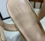 Gucci Marmont Sandals 75mm in Gold Metallic Leather