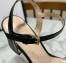 Gucci Marmont Sandals 75mm in Black Leather