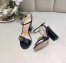 Gucci Marmont Sandals 105mm in Black Leather 