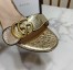 Gucci Marmont Sandals 75mm in Gold Metallic Leather