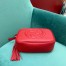 Gucci Soho Disco Bag in Red Grained Leather