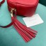 Gucci Soho Disco Bag in Red Grained Leather