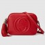 Gucci Soho Disco Bag in Red Grained Leather