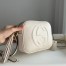 Gucci Soho Disco Bag in White Grained Leather