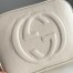 Gucci Soho Disco Bag in White Grained Leather