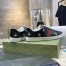 Gucci Men's Ace Sneakers in Black Leather with Bee and Star